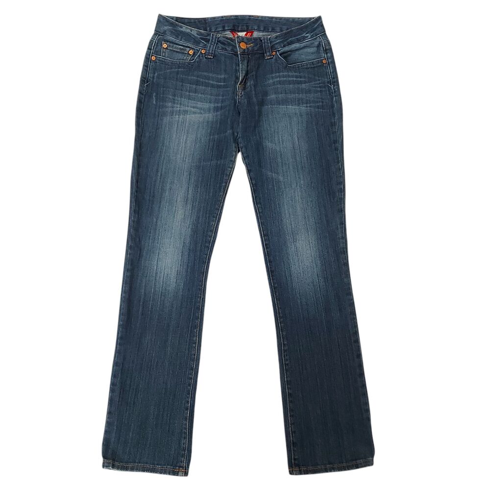 Vintage Lucky Brand Dungarees Jeans Womens 28x31 Blue Low Rise Straight Leg Y2K